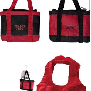 Trader Joe's Red and Black Insulated Bags